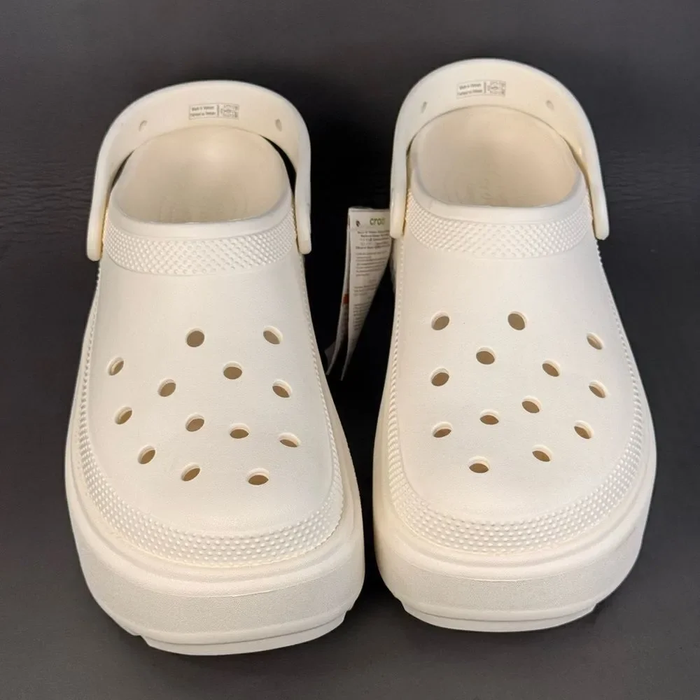 Crocs Stomp Clog 'Chalk' Iconic Comfort shoes mens size 12 new without box